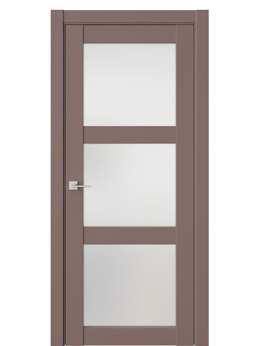 Двери WestStyle  NR6  Милкшейк /Белое Сатинат ДО