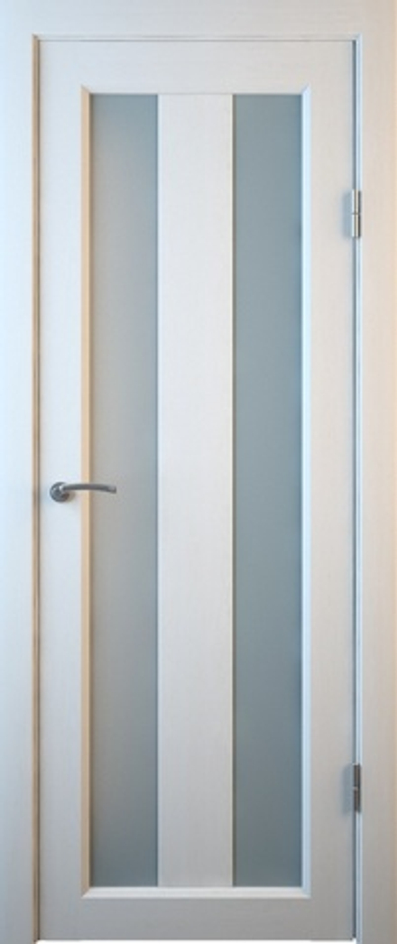 Межкомнатные двери MART DOORS Т1 Белое дерево/Сатинат (ДО)