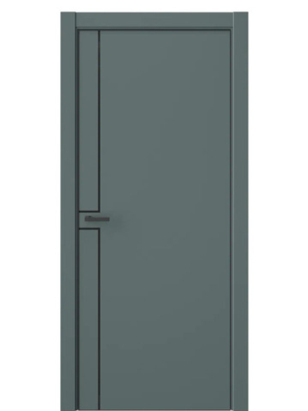 Двери WestStyle  "IN 42" Нефритовый Сад /алюм.кромка  ДГ