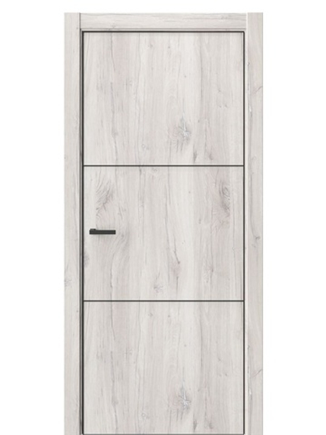 Двери WestStyle  "IN 26" Дуб Джуно /алюм.кромка  ДГ