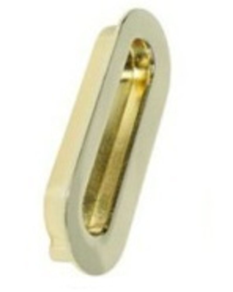 Ручка для раздвижных дверей c зацепом (метелическая) золото