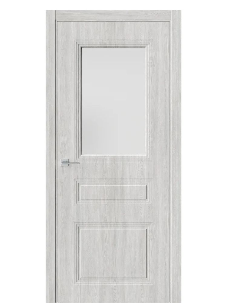 Двери WestStyle  Monte 8 Дуб Оксфорд /Белое Сатинат ДО