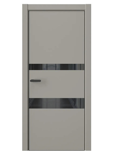 Двери WestStyle  "IN 16" Пустынное Золото /Чёрное Lacobel /алюм.кромка  ДО