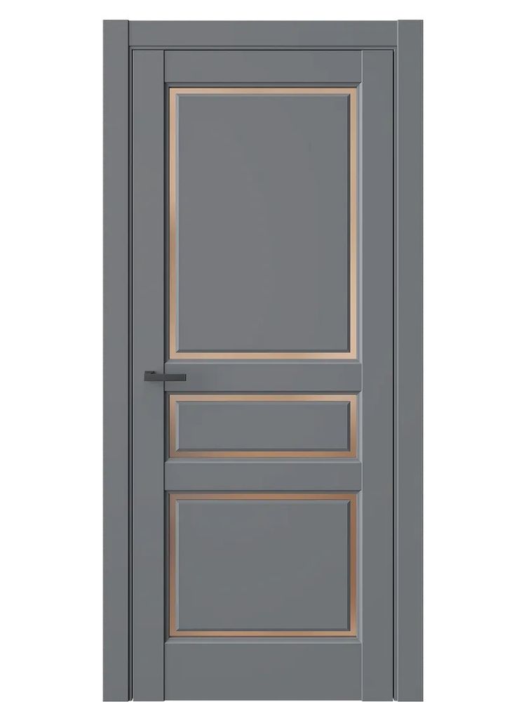 Двери WestStyle  LVT 5 Белая Ночь/ Графит Сатинат ДО