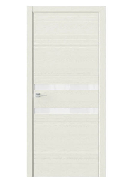 Двери WestStyle  "IN 13" Дуб Монтана /Аляска Lacobel /алюм.кромка ДО