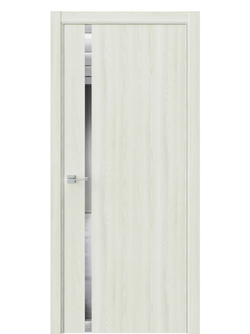 Двери WestStyle  "IN 36" Клен Крем /Зеркало /алюм.кромка  ДО