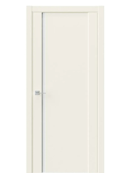 Двери WestStyle F30 Emlayer бежевый /Белое Lacobel  ДО