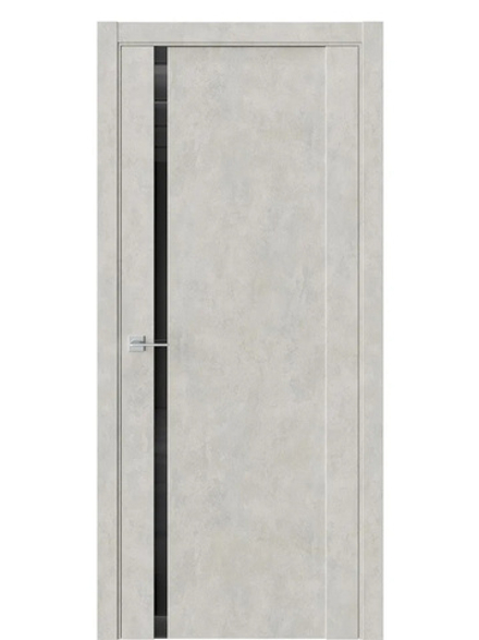 Двери WestStyle F30 Бетон смоки /Чёрное Lacobel  ДО