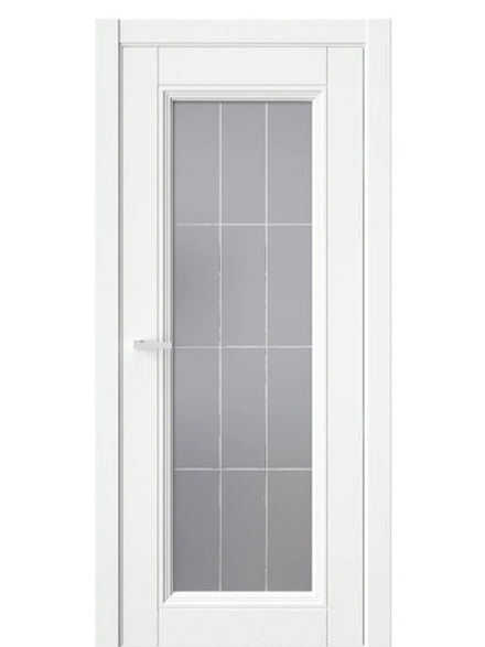 Двери WestStyle  Demiss 2  Белый / графит сатинат ДО