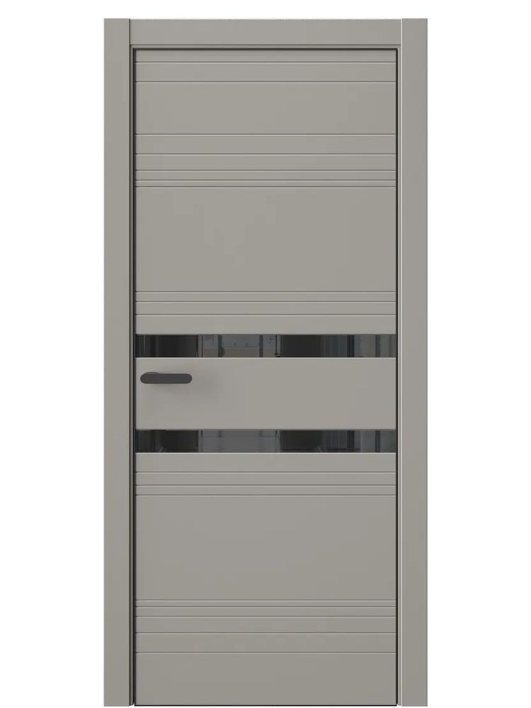 Двери WestStyle  "IN 13" Пустынное Золото /Чёрное Lacobel /алюм.кромка  ДО