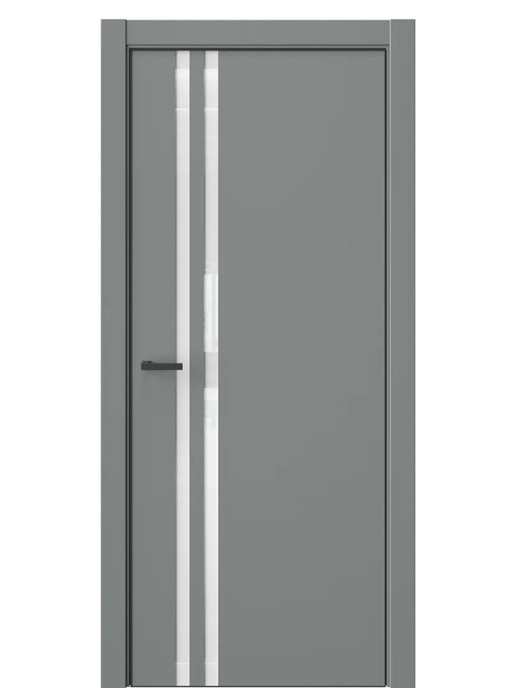 Двери WestStyle  "IN 37" Морская Галька /Аляска Lacobel /алюм.кромка  ДО