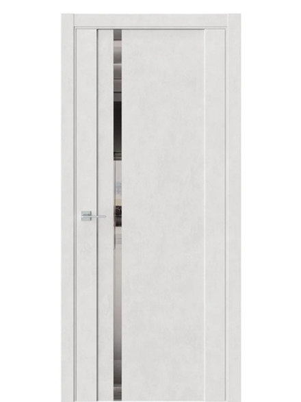 Двери WestStyle F31 Бетон лайт /Зеркало графит  ДО