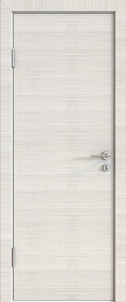 Межкомнатные двери ДВЕРНАЯ ЛИНИЯ "Модерн Шумоизоляционная" 600-36мм Ива светлая/Алюминиевая кромка