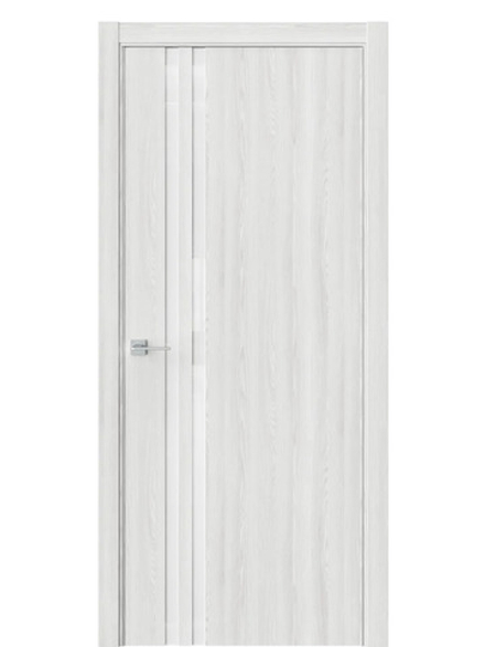 Двери WestStyle  "IN 37" Клен Айс /Аляска Lacobel /алюм.кромка  ДО