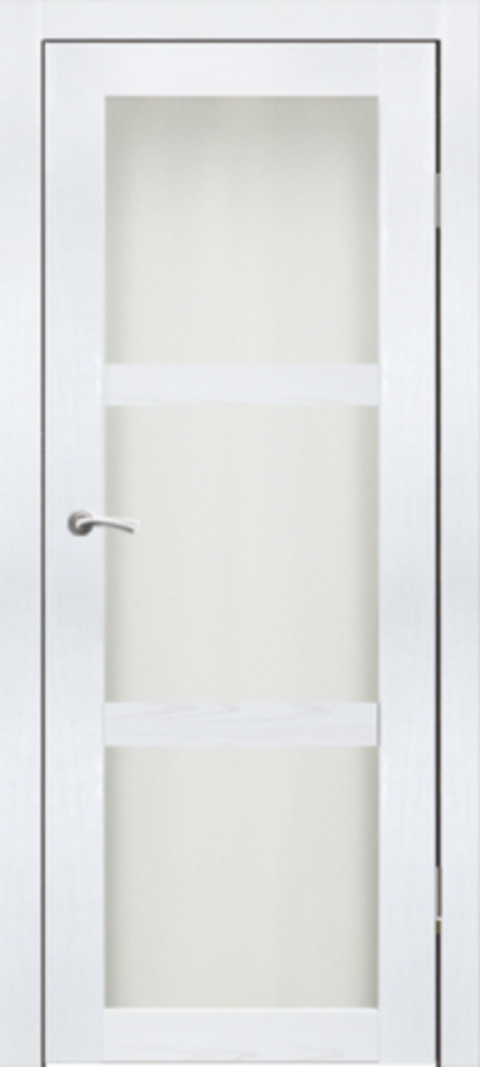 Межкомнатные двери SYNERGY  "Гарде" Ясень белый ДО (Сатинат матовое)