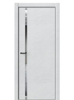 Двери WestStyle  "IN 36" Стоунлайн Лайт /Зеркало /алюм.кромка ДО