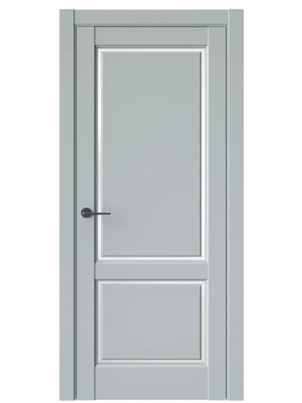 Двери WestStyle  LVT 3 Платиновый Дым/ Белое Сатинат ДО