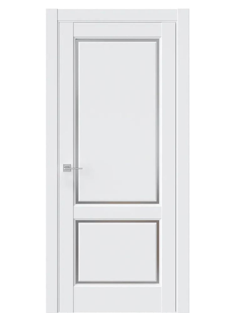 Двери WestStyle  LVT 3 Emlayer Белый/ Графит Сатинат ДО