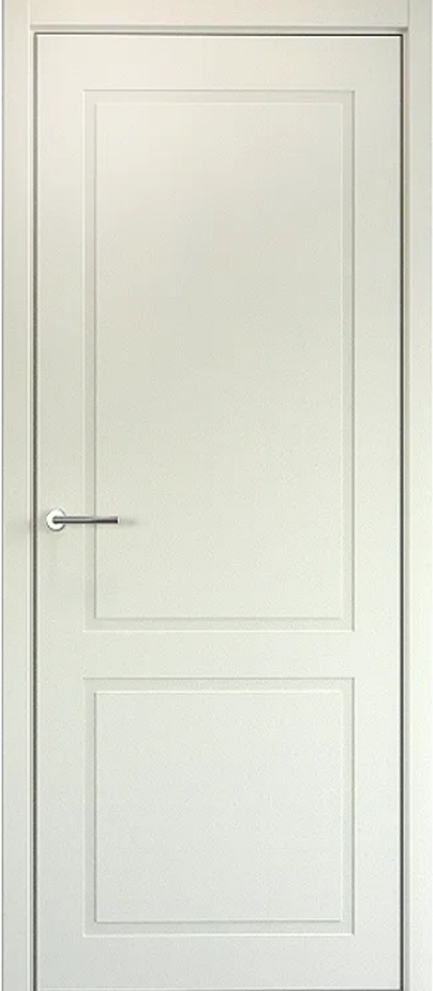 Межкомнатные двери ALBERO "Нео-Классика-2" Эмаль Латте/защелка магнитная (ДГ)