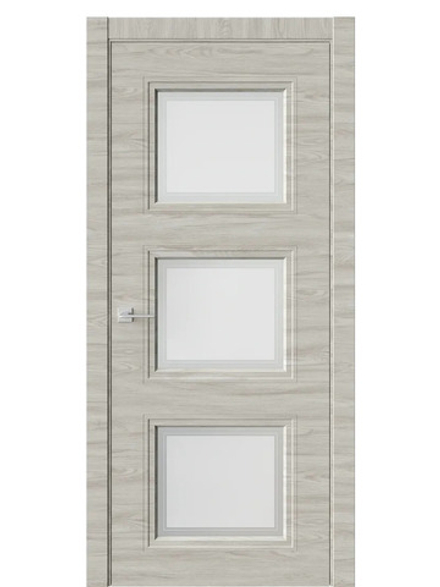 Двери WestStyle Eliss 6 Дуб малибу горизонт /белое сатинат  ДО