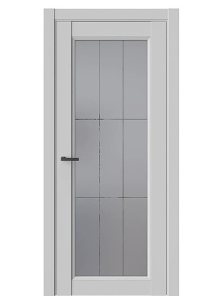 Двери WestStyle Enika 2 Emlayer серый /Графит Сатинат  ДО