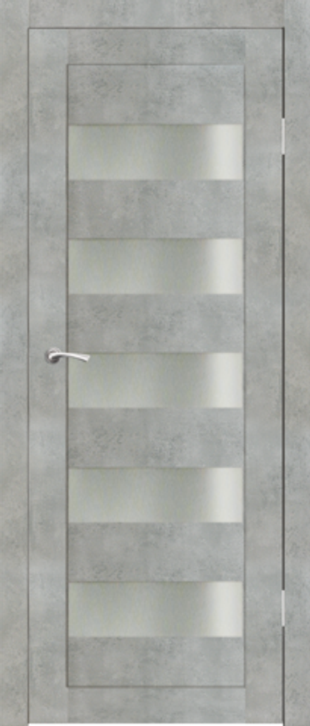 Межкомнатные двери SYNERGY "Соле" Бетон (Сатинат матовое)
