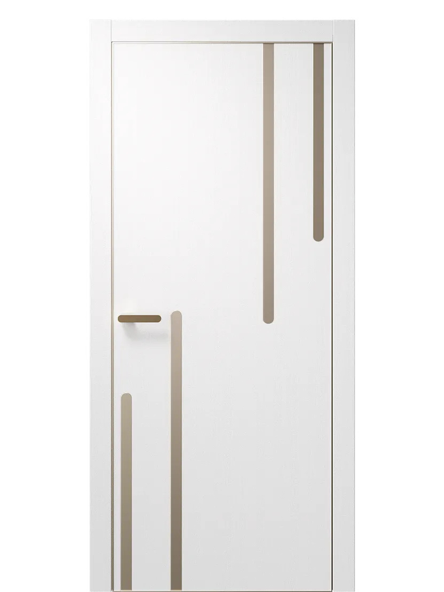 Двери WestStyle  "IN М3" Белое Дерево /молдинг /алюм.кромка  ДГ