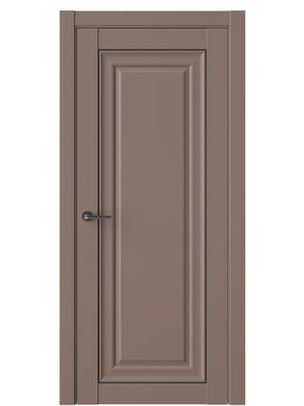 Двери WestStyle HR1 F Милкшейк /молдинг черный  ДГ