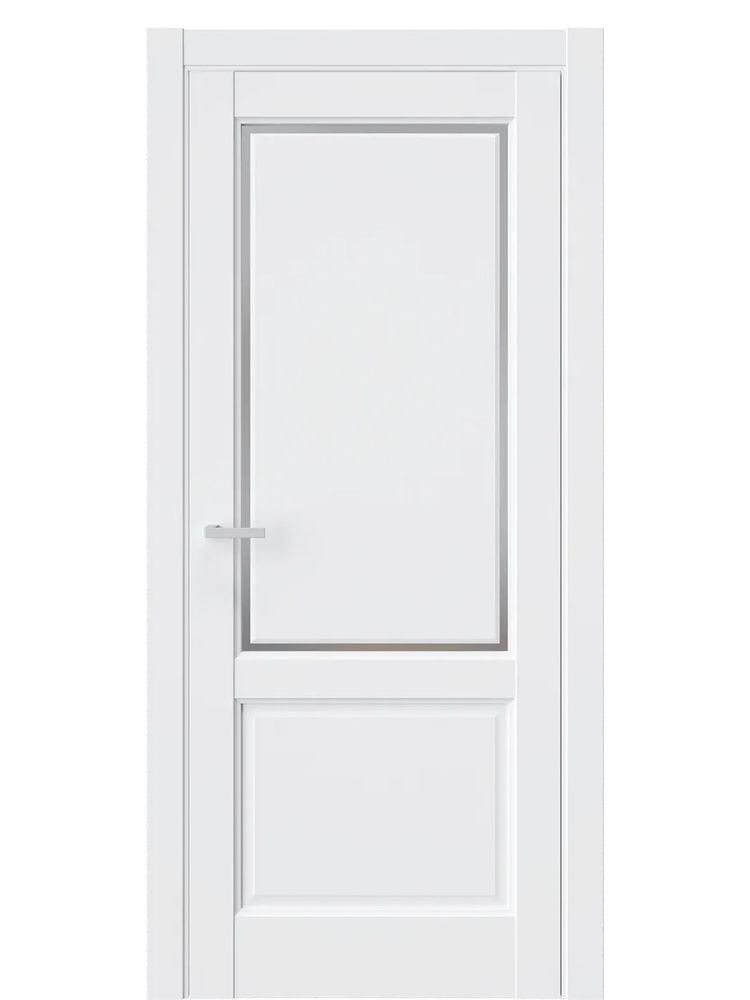 Двери WestStyle  LVT 3Е Emlayer Белый/ Графит Сатинат ДО