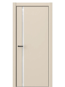 Двери WestStyle  "IN 36" Лазурный Песок /Аляска Lacobel /алюм.кромка  ДО