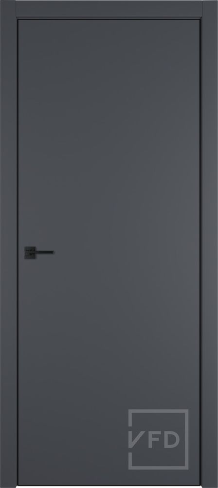 Межкомнатные двери ВФД "URBAN Z" Emalex Onyx BE 4х4 / Black Edge (Алюминиевая кромка) ДГ