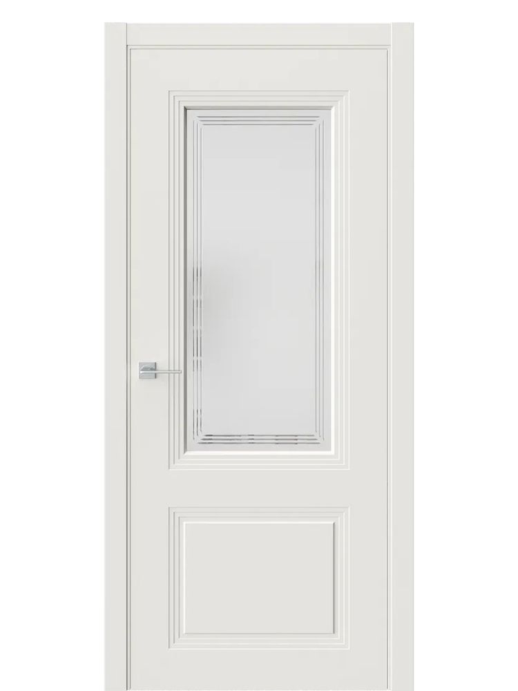 Двери WestStyle  Monte 4 RAL 9010 Бежевый /Белое Сатинат ДО