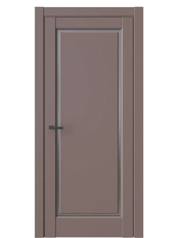 Двери WestStyle  LVT 1 Милкшейк/ Графит Сатинат ДО