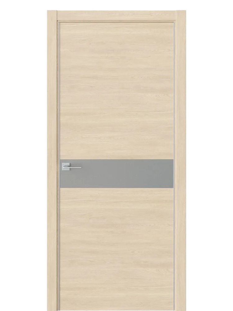 Двери WestStyle  "IN 1" Сенди /Зеркало сатин графит /алюм.кромка  ДО