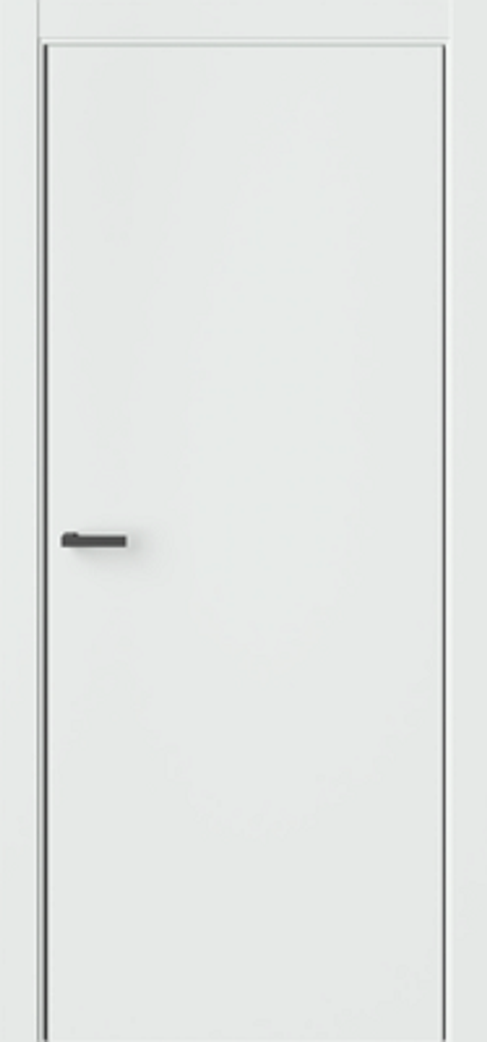 Межкомнатные двери WestStyle "IN9" Белый EmLayer/Кромка матовый хром ДГ