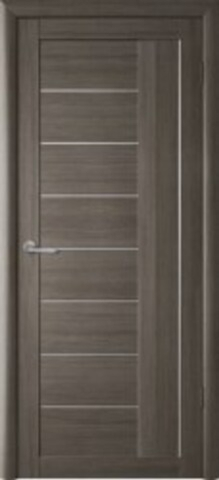 Межкомнатные двери ALBERO "Марсель" Кедр Серый (ДО) молдинг серебро