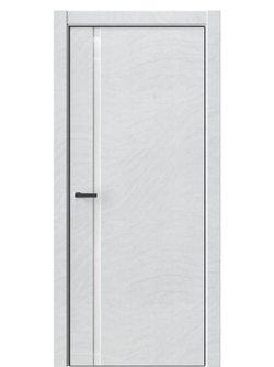 Двери WestStyle  "IN 36" Стоунлайн Лайт /Аляска Lacobel /алюм.кромка ДО