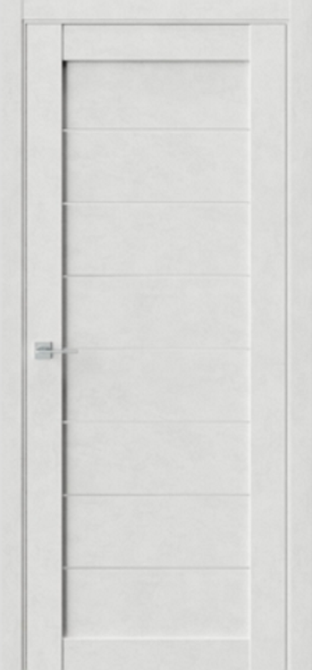 Межкомнатные двери WestStyle "Q48" (RE48) Бетон лайт/Белое сатинат ДО
