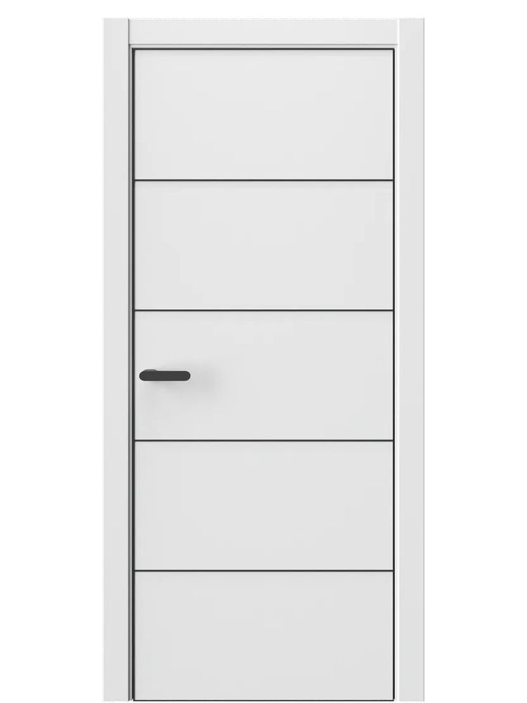 Двери WestStyle  "IN 27" Белая Вуаль /алюм.кромка  ДГ