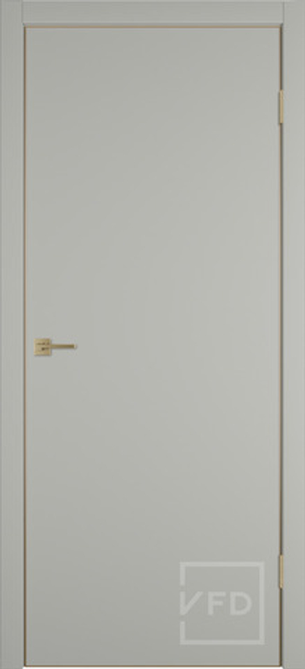 Межкомнатные двери ВФД "URBAN Z" Emalex Taupe GE 4х4 /Gold Edge (Алюминиевая кромка) ДГ