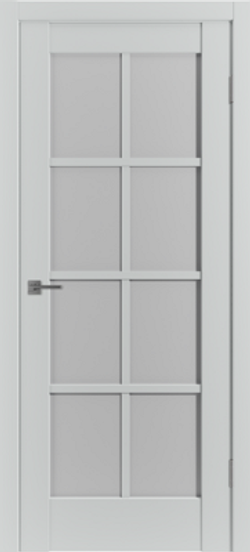 Межкомнатные двери ВФД "EMALEX ER1" EMALEX Steel / Whitel Cloud ДО