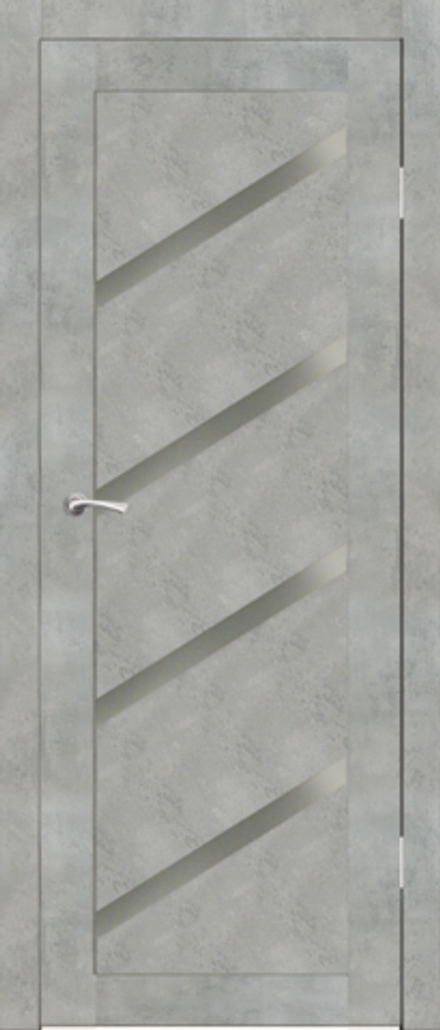 Межкомнатные двери SYNERGY "Мелодия" ДО Бетон (Сатинат матовое)