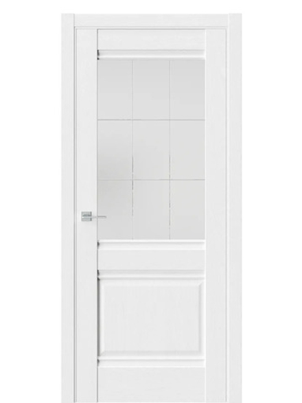 Двери WestStyle  "Ch 6"  Дуб винта/ белое сатинат ДО