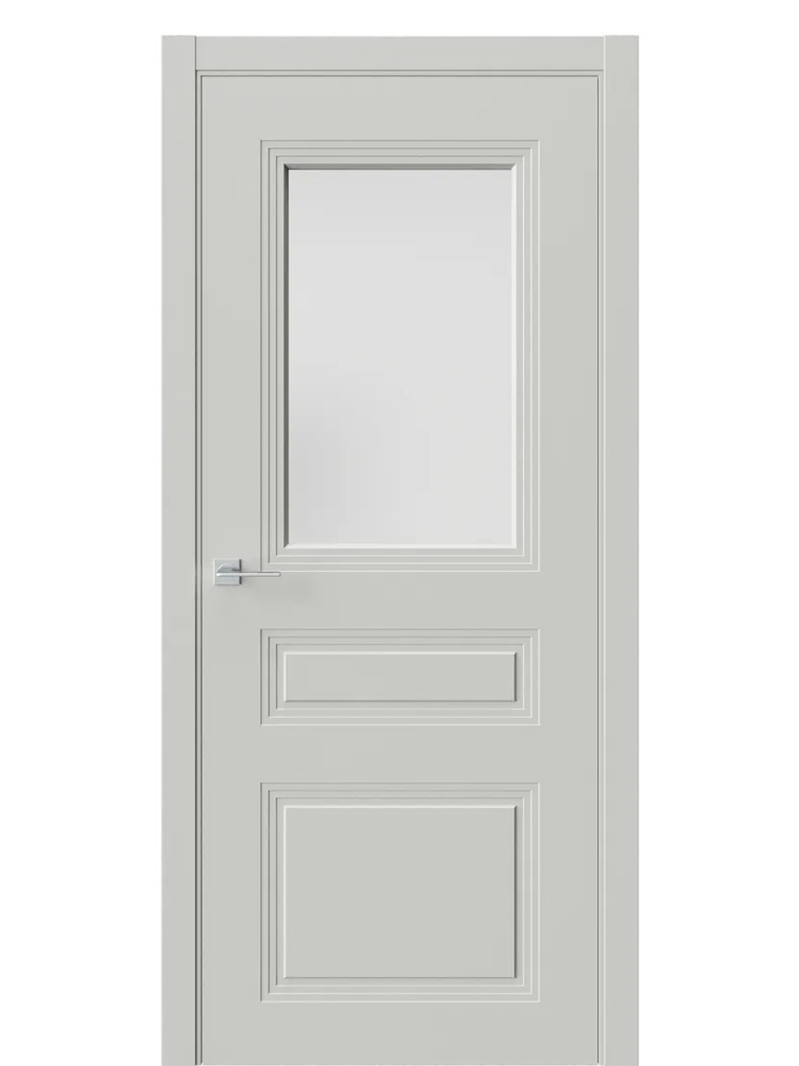 Двери WestStyle  Monte 8 RAL 7038 Серый /Белое Сатинат ДО