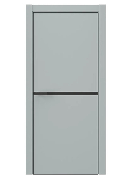 Двери WestStyle  "IN Flain 5" Платиновый Дым /молдинг /алюм.кромка  ДГ