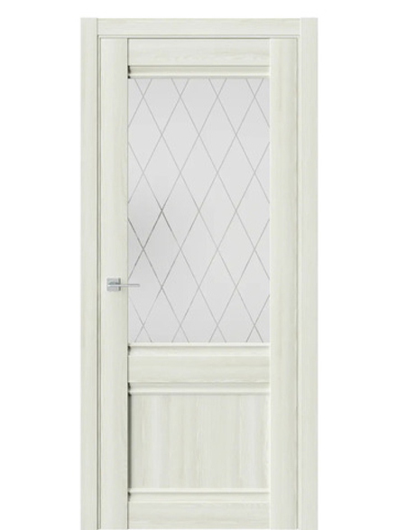 Двери WestStyle  "ChЕ 6" Клен Крем/ белое сатинат  ДО