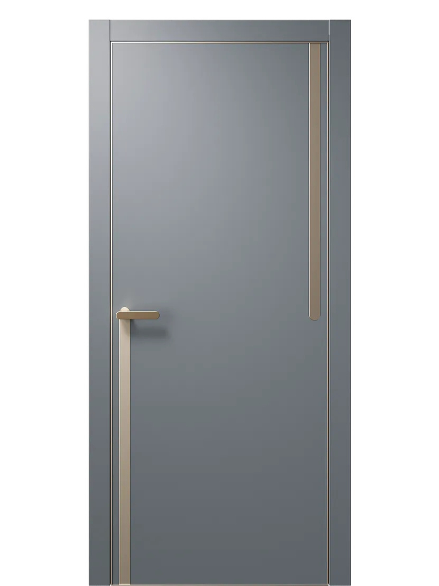 Двери WestStyle  "IN М2.3" Альпийская Ночь /молдинг /алюм.кромка  ДГ