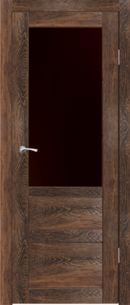 Межкомнатные двери SYNERGY  "Венеция" ДО Виски (Лакобель черное)