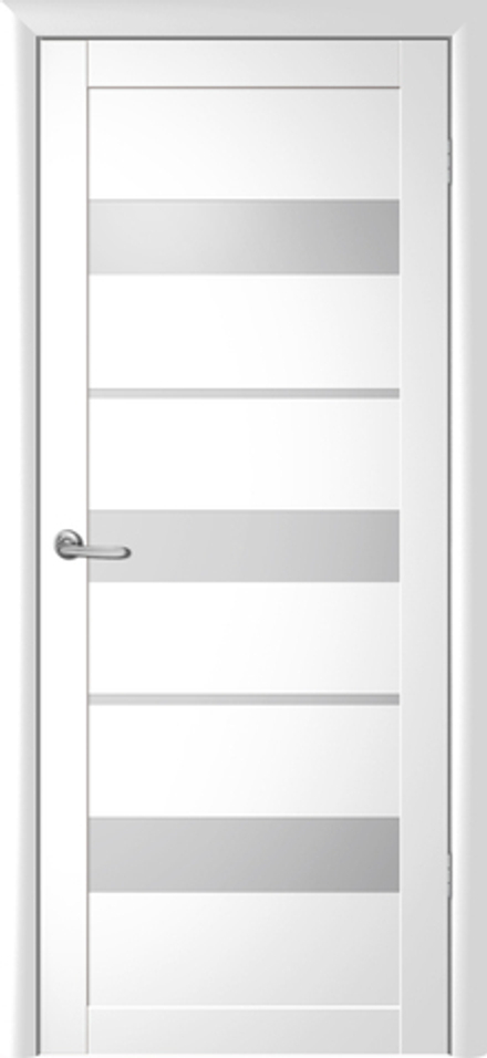 Межкомнатные двери ALBERO "Прага" Белый (ДО) Белое матовое