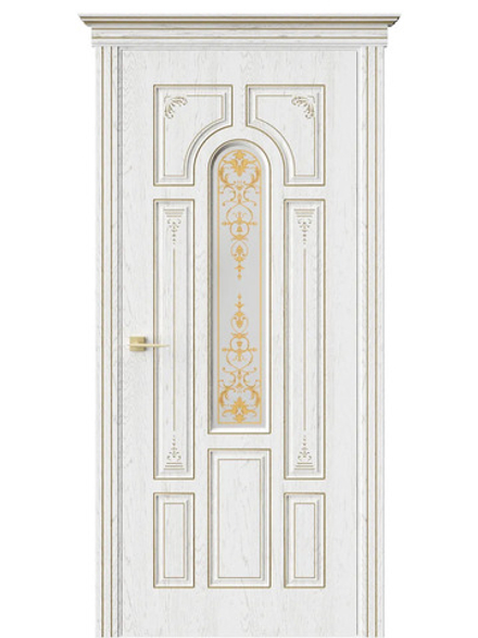 Двери WestStyle  Герцог  Белый/ сатинат матовое  ДО